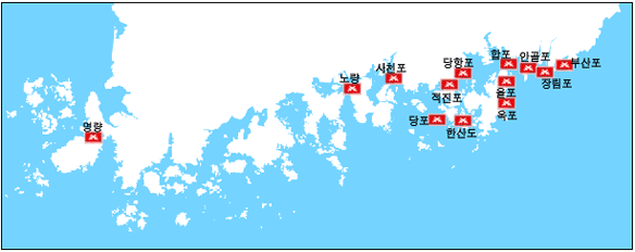 주요전투지도